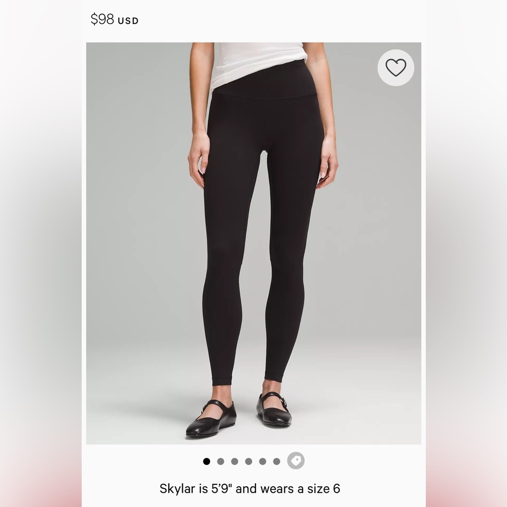 2 pairs of high rise lulu leggings size 12